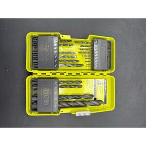 Ryobi Black Oxide 21-Pc Drill Bit Set in Case